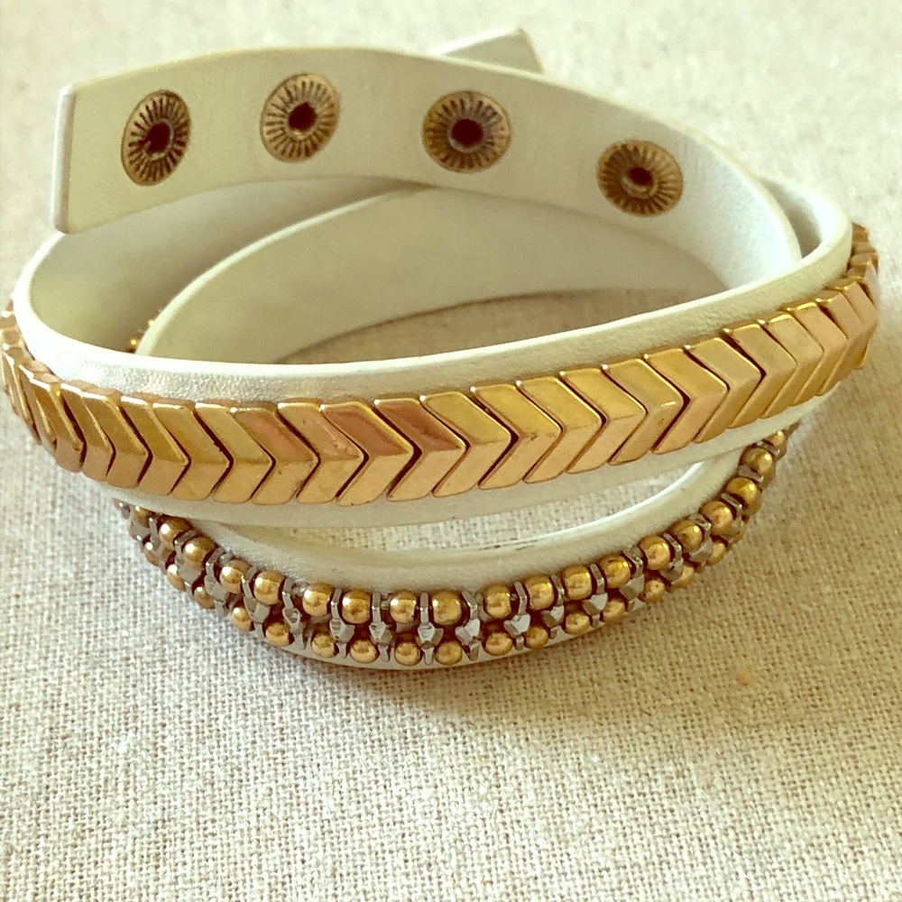 Stella & Dot Gilded Path Double Wrap Bracelet
